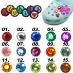Gemstone shoe charms
