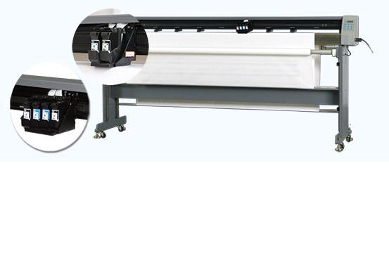 Double or four ink heads as a standard configuration to realize the high speed plotting Economical, high speed, high accuracy