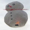 Snowman sky lantern