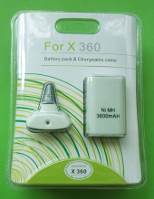 3600mAH Battery Pack + Cable for Xbox 360