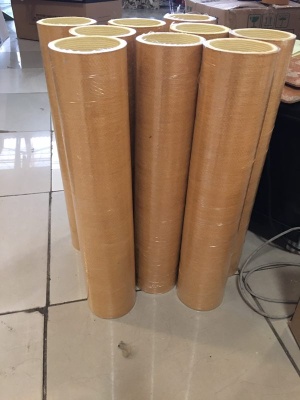 600 Degree High Temperature PBO And Kevlar Aramid Felt Roller Tube For Aluminum Extrusion