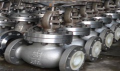 Plunger, lining, angle types globe valves
