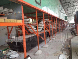 Household, industrial gloves production machine