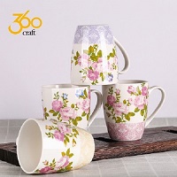 Our product is made of ceramic. It is completely handmade. It is decorated with tile patterns. Product Advantage: Heating is more convenient,Can Be directly added to microwave The glaze is smooth,delicate and the procelain is transparent and shiny.