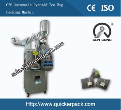 Pyramid Nylon Mesh Tea Bag Packing Machine