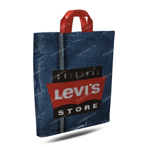 Polyethylene bags LDPE with handle applied