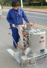 hot melt road marking machine