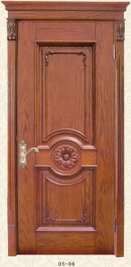 European style wooden door