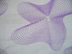 Printed calico with silver coated