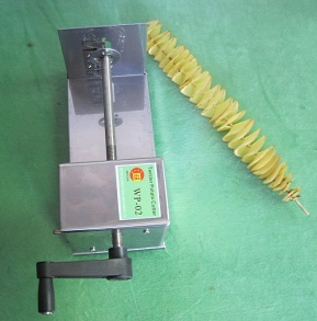twister potato cutter,tornado potato slicer,sprial potato cutting machine
