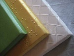 Leather acoustic panel