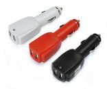 Rocket 0.5A/1A/2A 12-24V Dual USB Car Charger Designed For Apple Samsung And Android Devices Out 5V